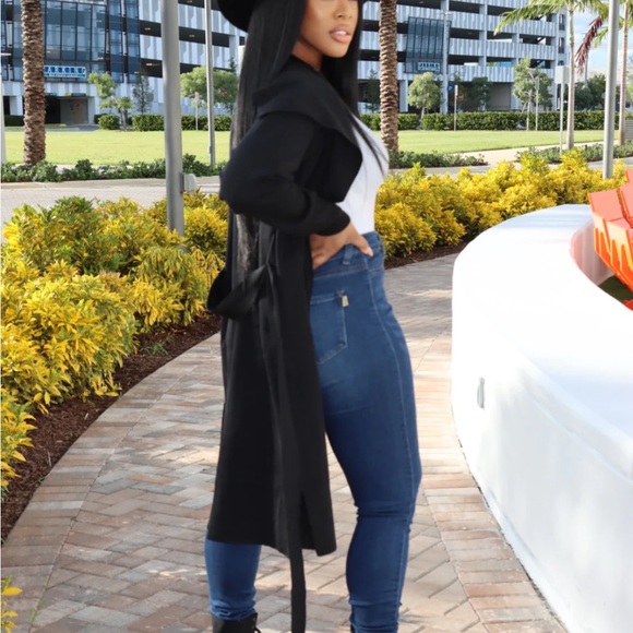 Trench-styled duster cardigan *New* Great stretch! - Picture 2 of 4